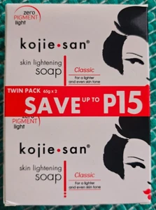 Original Kojie San Skin Lightening Kojic Acid Soap 65g x 2 Bars Expires 06-2025 - Picture 1 of 2