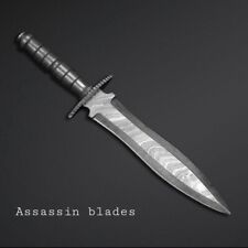 custome handmade  damascus steel16"dagger knife handle full damascus