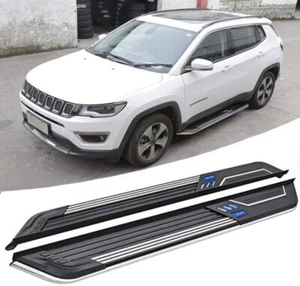 Fit for Jeep Compass 2017-2023 Side Step Pedal Nerf Bar Running Board  - Picture 1 of 9