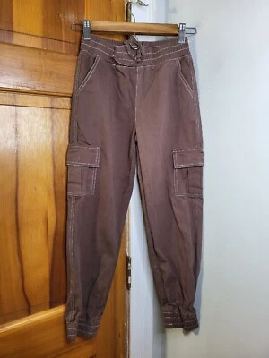 Calça jeans Full Tilt Kids Cargo marrom tamanho M - Imagem 1 de 4