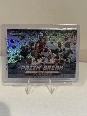 2023 De'Von Achane Prizm Draft Picks Prizm Break Mojo Prizm /25 #PB-12 - Miami - Image 1 of 3
