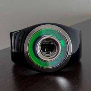 Philippe Starck Fossil Herrenuhr schwarz silber ohne Box guter Zustand - Bild 1 von 5