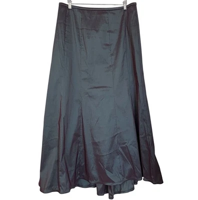 Maxi Falda de Noche para Mujer Tadashi Shoji Talla 14 Iridiscente Y2K Fiesta Sirena Foto 1 de 4