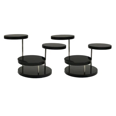  6 stücke Schmuck Display Stand Acryl rotierender 3 Schicht Halskette Ring - Bild 1 von 4