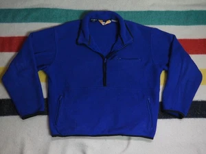 VTG 90s St Johns Polarfleece Royal Blue 1/2 Zip Hiking Outdoor Fleece Jacket XL - Picture 1 of 5