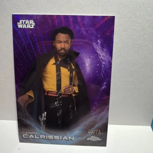 LANDON CALRISSIAN Purple REFRACTOR /75 - 2025 TOPPS CHROME STAR WARS #CE-34 - Bild 1 von 2