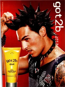 2006 • Anuncio de impresión de cabello GOT 2 B • Y2K años 2000 Spikes pegamento puntiagudo gel sujeción ADS-67 - Imagen 1 de 2