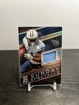 Corey Davis 2018 Spectra Prizm Sunday Spectacle Jersey Patch /199 Titans - Image 1 of 2