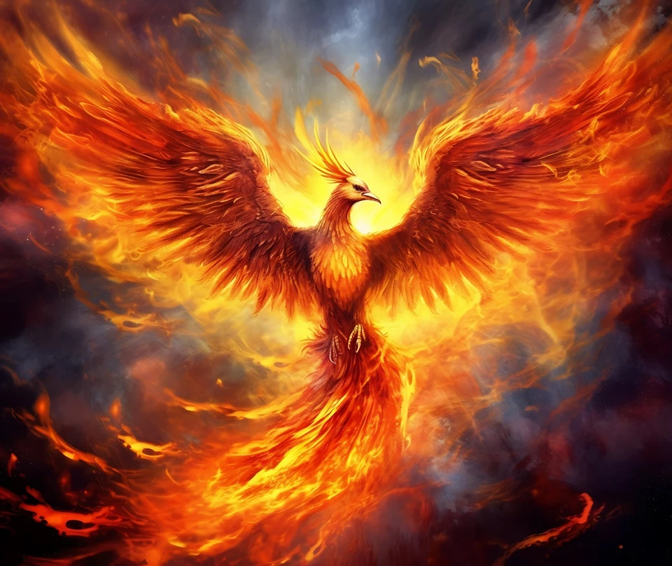 ALFOMBRILLA DE RATÓN DE COMPUTACIÓN FIRERY PHOENIX FANTASÍA PÁJARO NARANJA LLAMAS 9,25 X 7,34 PULGADAS Foto 1 de 1