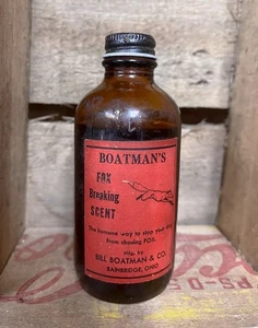 Vintage Boatman's Fox Breaking Scent Bottle - Picture 1 of 3