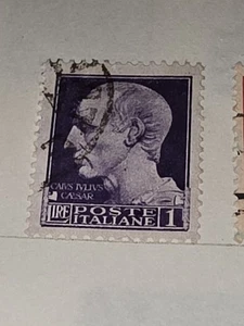 Francobollo 1 lira Italia vintage usato - #F664 - Foto 1 di 1
