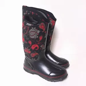 Bogs Classic Paisley Rain Boots Women's Size 7 Waterproof Fully Lined Insulated - Picture 1 of 9