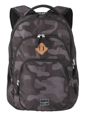 travelite Basic Melange Backpack Rucksack Freizeitrucksack Camouflage grau Neu - Bild 1 von 4