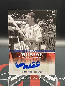 2015 Leaf Authentic Auto Signature Stan Musial 1948 RBI Champ #MA-SM14