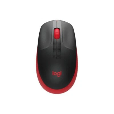 Logitech M190 Red wireless 1000 DPI Gaming Mouse - Image 1 of 4
