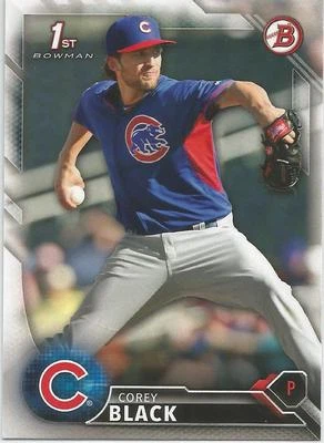 Corey Black Chicago Cubs 2016 Bowman Prospect - Image 1 of 2