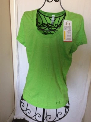 Camisa verde peso pluma UNDER ARMOUR Heat Gear para mujer M mediana 1236030 nueva con etiquetas Foto 1 de 4
