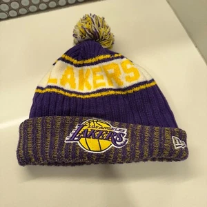 Los Angeles Lakers Beanie New Era Sport Knit Beanie Cold Weather Hat Lined - Picture 1 of 9