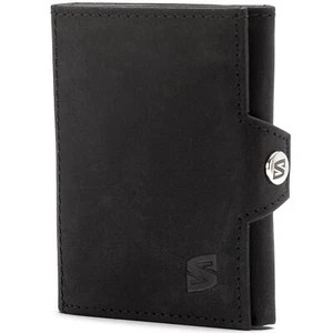 SERASAR | Genuine Leather Wallet "Genius" for Men - RFID Protection - Giftbox - Picture 1 of 31