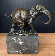 Bronzefigur Elefant Skulptur Figur Antik Stil StatueTierfigur Elephant Bronze 