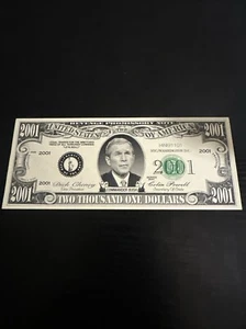 2001 USA REVENGE PROMISSORY NOTE $2001 - COMMANDER BUSH Dedicated to Sept. 11th - Picture 1 of 11