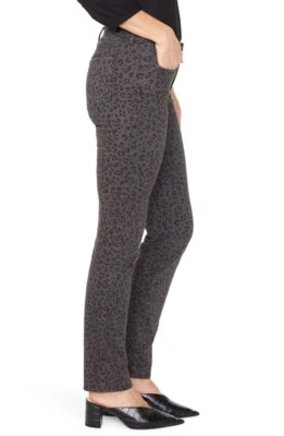 NYDJ Alina Leggings Shadow Jag Animal Print Size 8P NWT $129 - Image 1 of 4