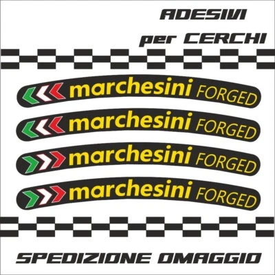 Adesivi Marchesini Forged per cerchi -  Hypermotard Ducati Honda Suzuki Yamaha   - Immagine 1 di 2