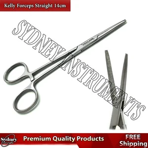 Dental Kelly Forceps Straight Artery Clamp Locking Pliers Serrated Tip Surgical - Bild 1 von 5