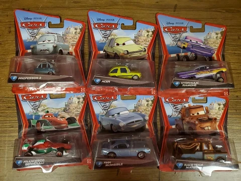 Disney Pixar Cars 2 Diecast Lot Of 6 Vehicles All New In Box! Cover