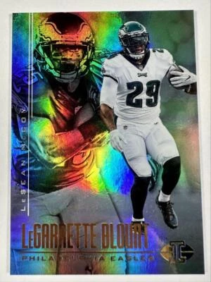 2017 Panini Illusions 9 LeSean McCoy LeGarrette Blount Rainbow Foil Eagles Card - Image 1 of 2
