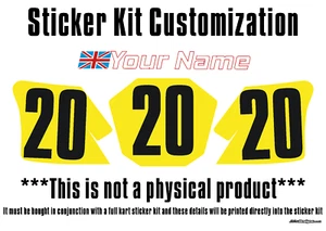 Sticker Kit Customisation Fee - KARTING - JakeDesigns - Picture 1 of 2