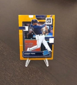 2022 Panini Optic Jeremey Pena Rated Rookie Card Houston Astros Orange 106/125 - Picture 1 of 2