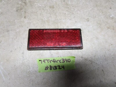 Vintage 79 John Deere Trailfire 340 Snowmobile Red Tunnel Reflector - Image 1 of 4