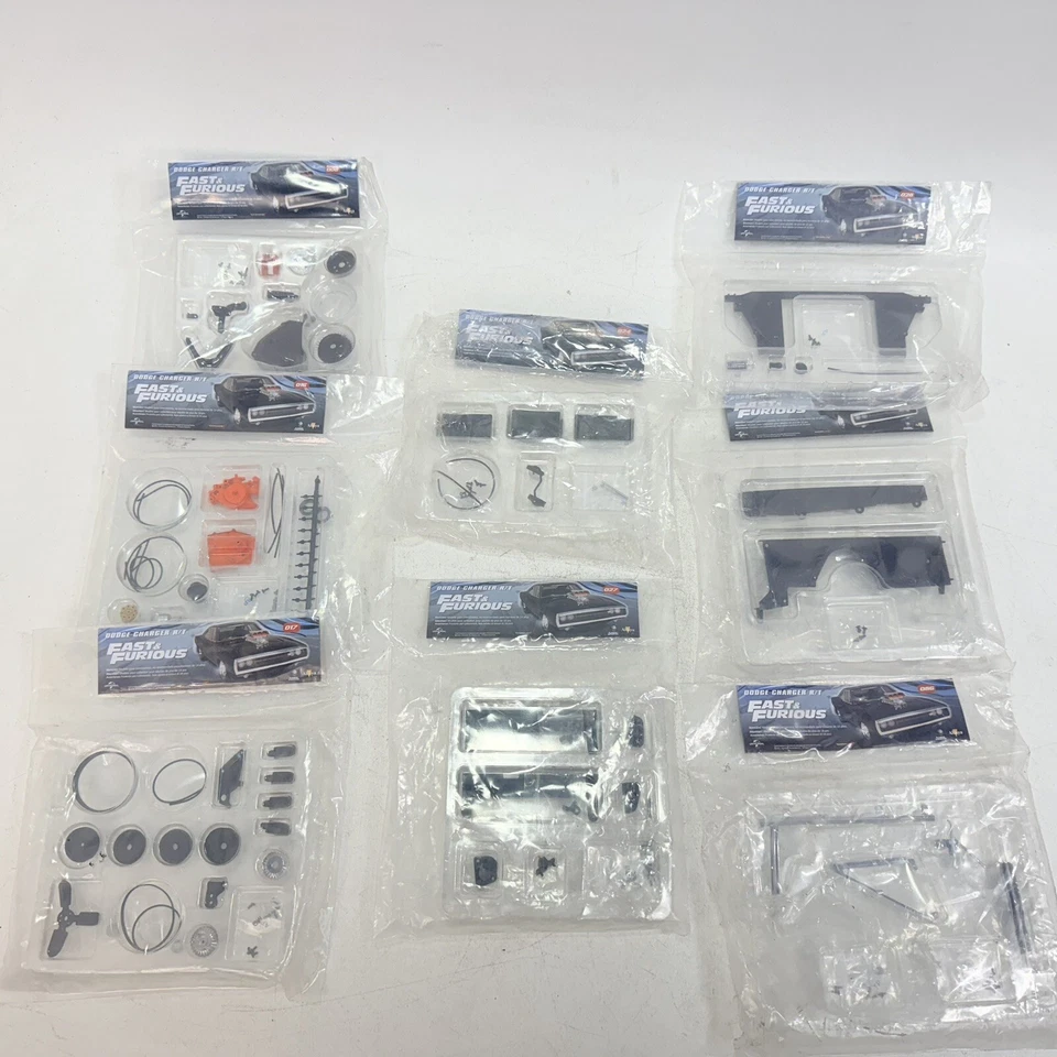 8 MIXED LOT - FANHOME 1/8 BUILD YOUR OWN DODGE CHARGER R/T THE FAST AND FURIOUS - Image 1 of 4