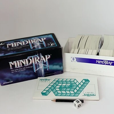 Pressman 1996 Mindtrap Challenge Your Brain Game COMPLETE  - Image 1 of 3
