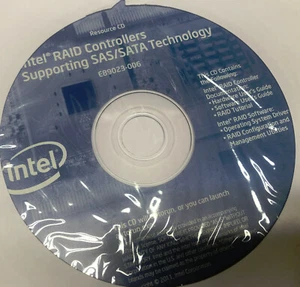 CD de recursos para controladores RAID Intel - Imagen 1 de 1