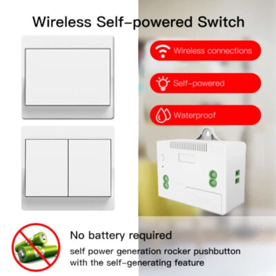 230V Mini Funk Empfänger 433mhz Funkschalter System Wandschalter Lichtschalter - Bild 1 von 4