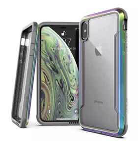 🔥X-Doria Defense Shield Case Apple iPhone XS Max ~ Iridescent Anodized Aluminum