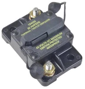 NEW COOPER BUSSMAN CIRCUIT BREAKER FOR 0-42VDC 30 AMP MANUAL III CB184F30 - Foto 1 di 2