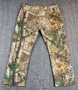 Realtree Wrangler Hunting Pants Mens 41X28 Camo Fleece Lined Jeans Tree Thick - Picture 1 of 20