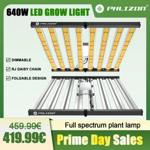 PHLIZON 640W Espectro Completo con Samsung LED 8 barras Luces de Crecimiento Lámpara Comercial Flor - Imagen 1 de 12