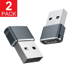 2Pack USB To Type-C Adapter Converter Adapter Port Charger Plug Connector Ḇ - Picture 1 of 26