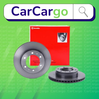 Discos de freio dianteiro ventilados Brembo Toyota Hilux Vigo 2.5 D-4D 4WD 2006-2015 297 mm - Imagem 1 de 4