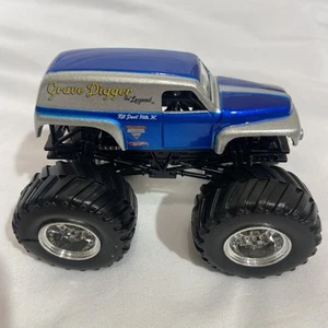 Hot Wheels Grave Digger the Legend Monster Jam Diecast Silver & Blue Truck - Picture 1 of 5