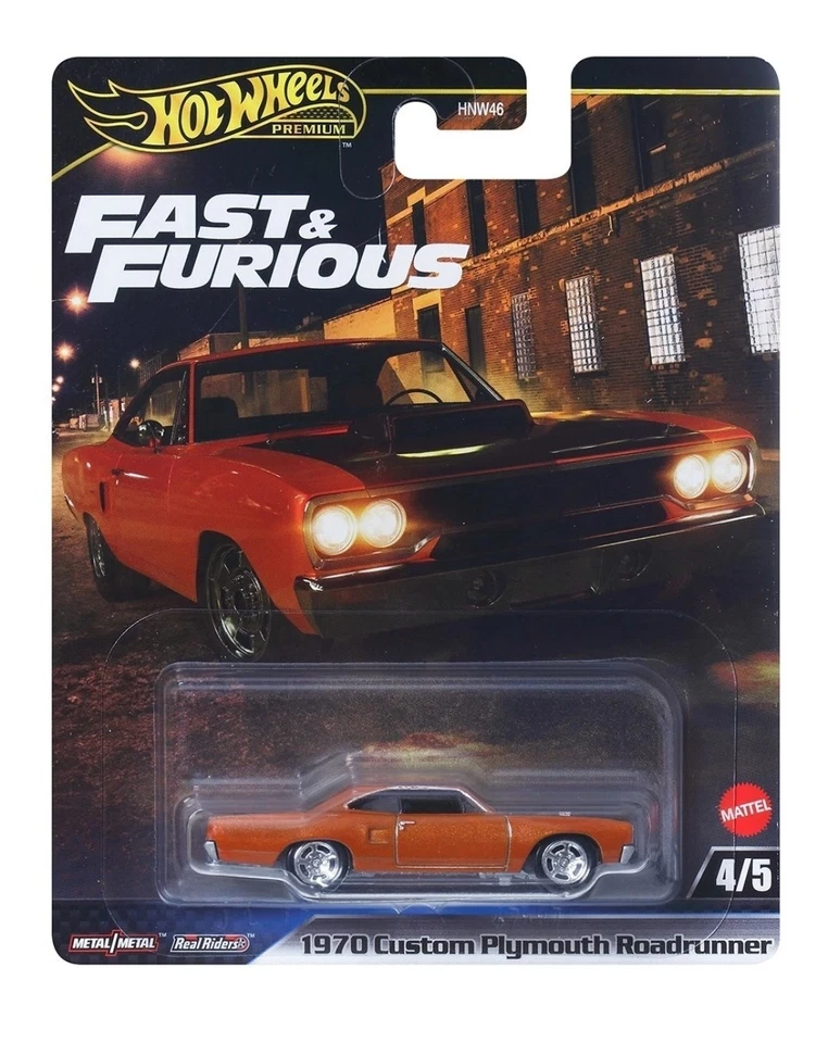 风火轮 1970 年普利茅斯 Roadrunner Fast and Furious HNW46-956L 1/64 — 第 1/1 张图片
