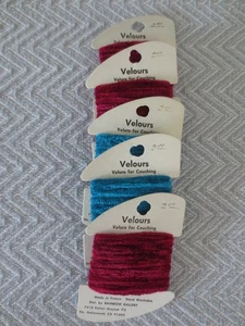 5 Rainbow Gallery VELOURS Velure for Couching 100% Acrylic EMBROIDERY THREAD - Picture 1 of 2