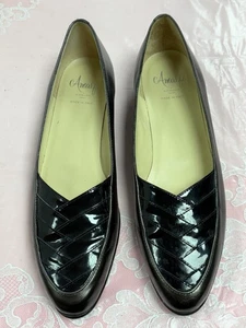 Nuevo- Zapatos planos Amalfi By Rangoni-Mujer-Bronce/Cuero negro. Talla 9. Eur-9.5.Ita - Imagen 1 de 15