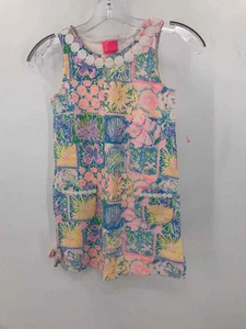 Pre-Owned Lilly Pulitzer Blue Child Size 6/7 Size Medium Girl's Dress - Picture 1 of 3