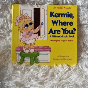 KERMIE, WHERE ARE YOU GOLDEN LIFT LOOK BOOK  Holt Hardcover Vintage Muppets  - Picture 1 of 5