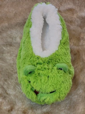 Zapatillas para mujer Snoozies nuevas con etiquetas rana verde medianas 7/8 regalo Foto 1 de 4
